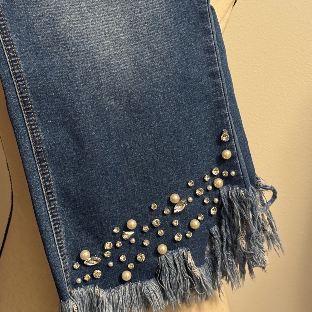 NWT Cato limited edition ion collection hi-rise 16 W petite crop stretchy jeans - Picture 2 of 7